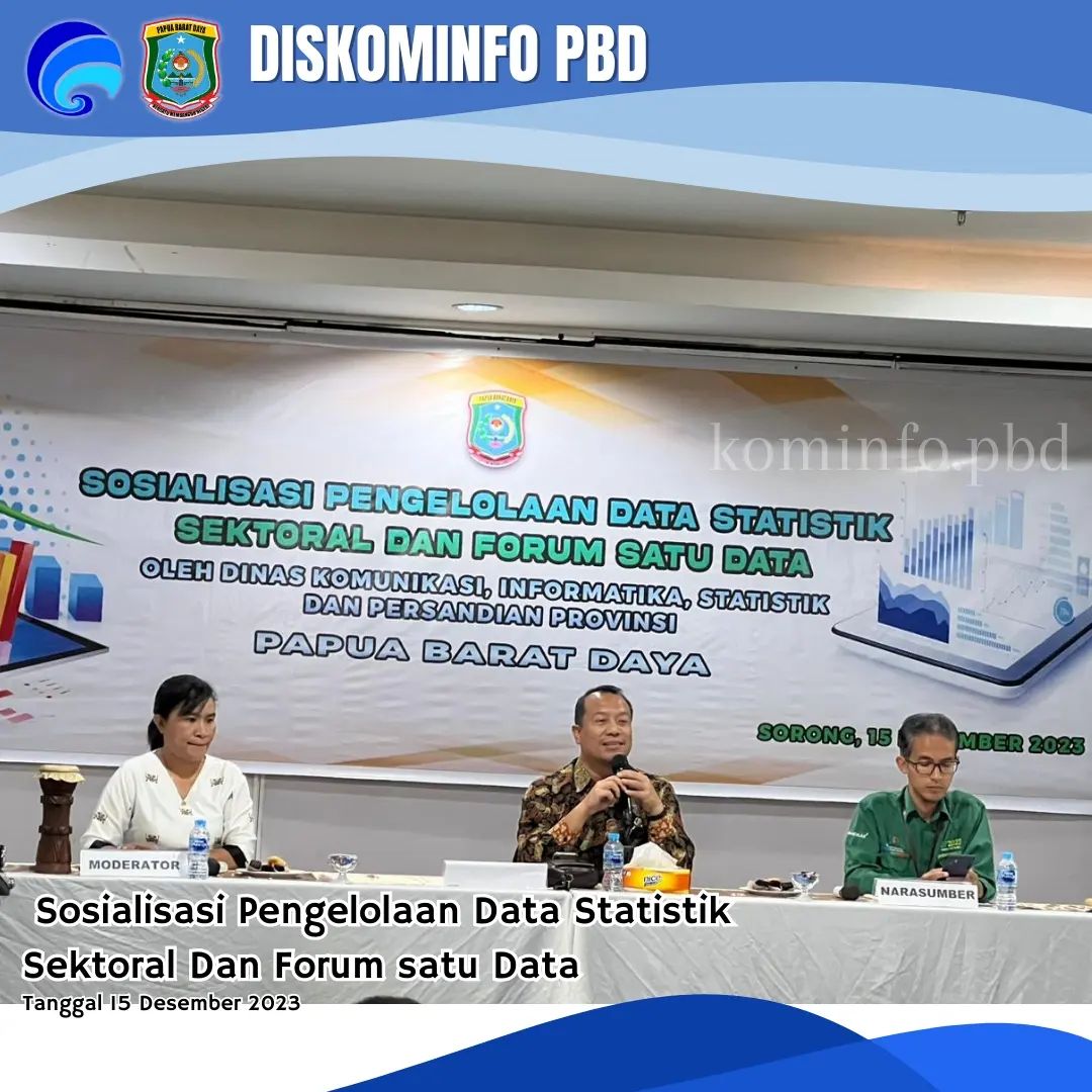 Sosialisasi pengelolaan data statistik Sektoral dan Forum Satu Data
