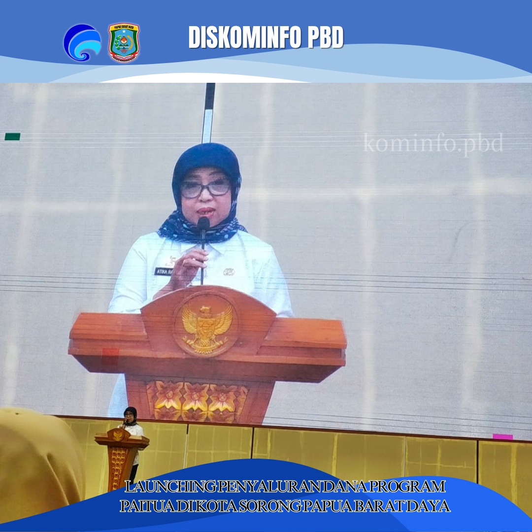 Launching Penyaluran Dana Program Paitua di Kota Sorong