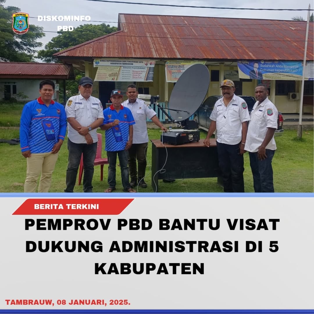 PEMPROV PBD BANTU VISAT DUKUNG ADMINISTRASI PEMERINTAH DI 5 KABUPATEN.