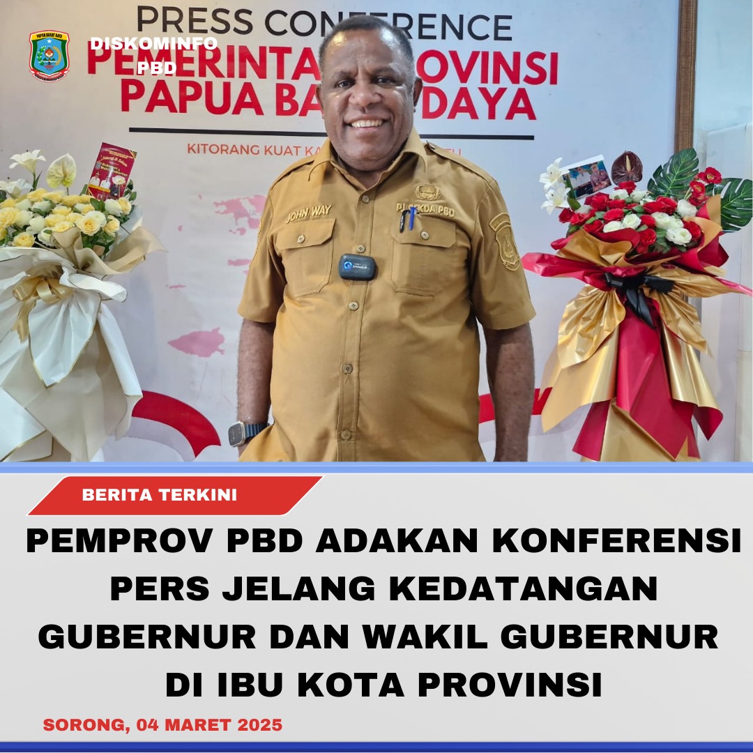 Pemprov PBD Adakan Konferensi Pers Jelang Kedatangan Gubernur dan Wakil Gubernur