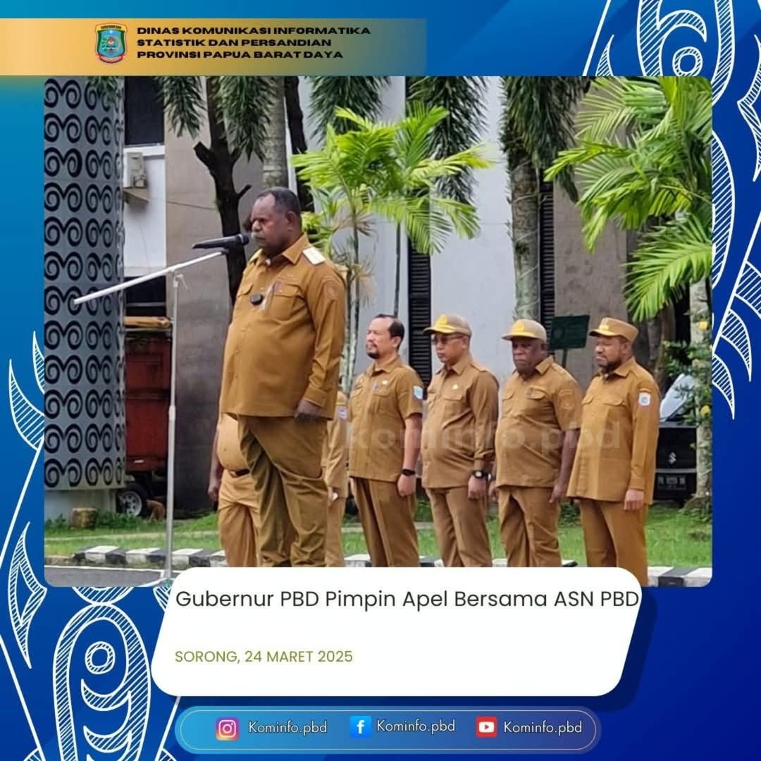Gubernur PBD Pimpin Apel Sambut Libur Lebaran