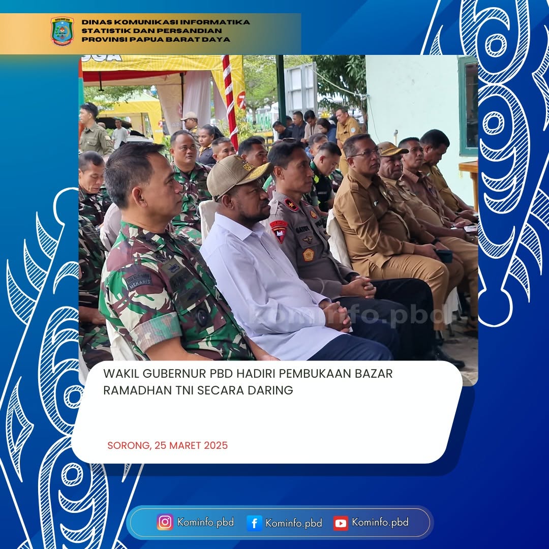WAKIL GUBERNUR PBD HADIRI PEMBUKAAN BAZAR RAMADHAN TNI