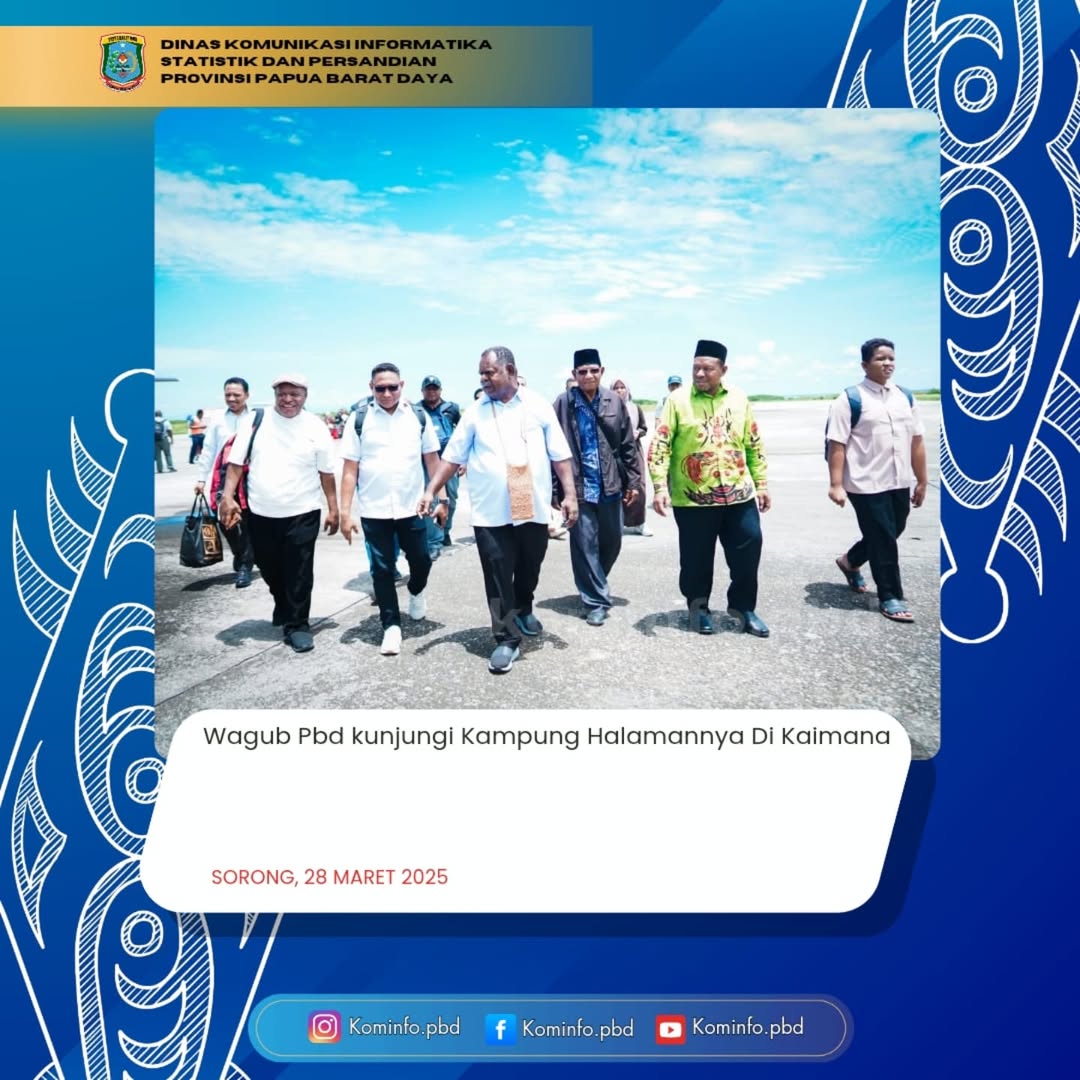 Gubernur PBD Dampingi Wagub Kunjungi Kampung Halamannya Di Kaimana