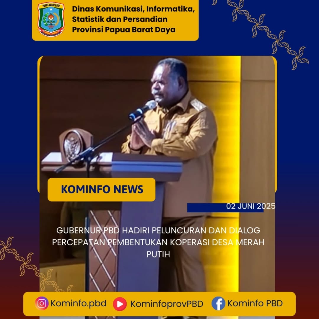 Gubernur PBD Hadiri Peluncuran dan Dialog Percepatan Pembentukan Koperasi Desa Merah Putih