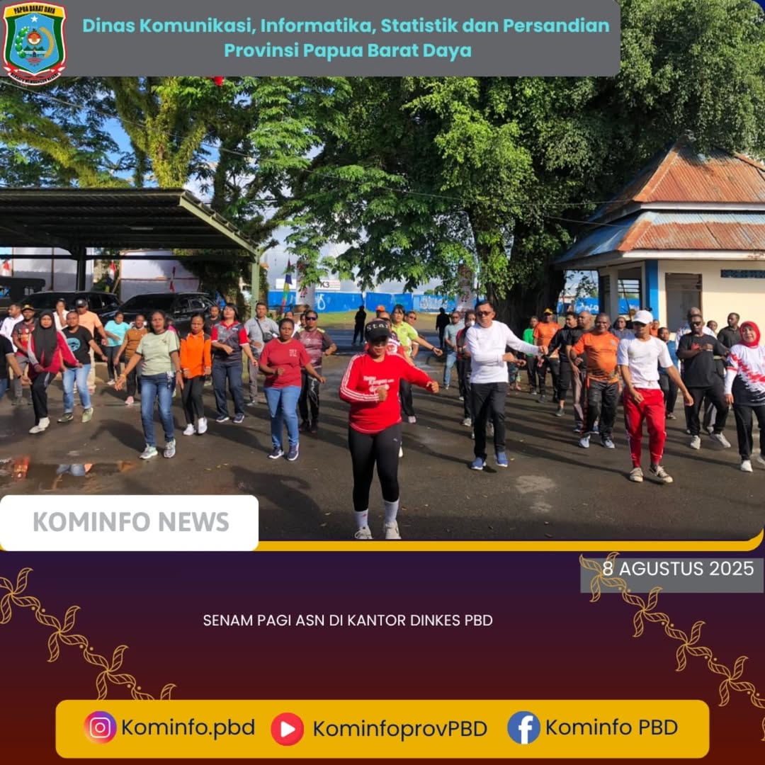 Dinkes PBD Gelar Senam Pagi Ajak Cek Kesehatan Gratis ASN