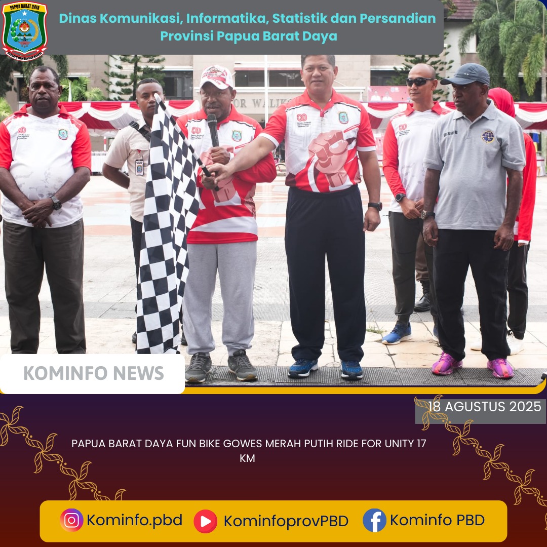 Papua Barat Daya Fun Bike Gowes Merah Putih