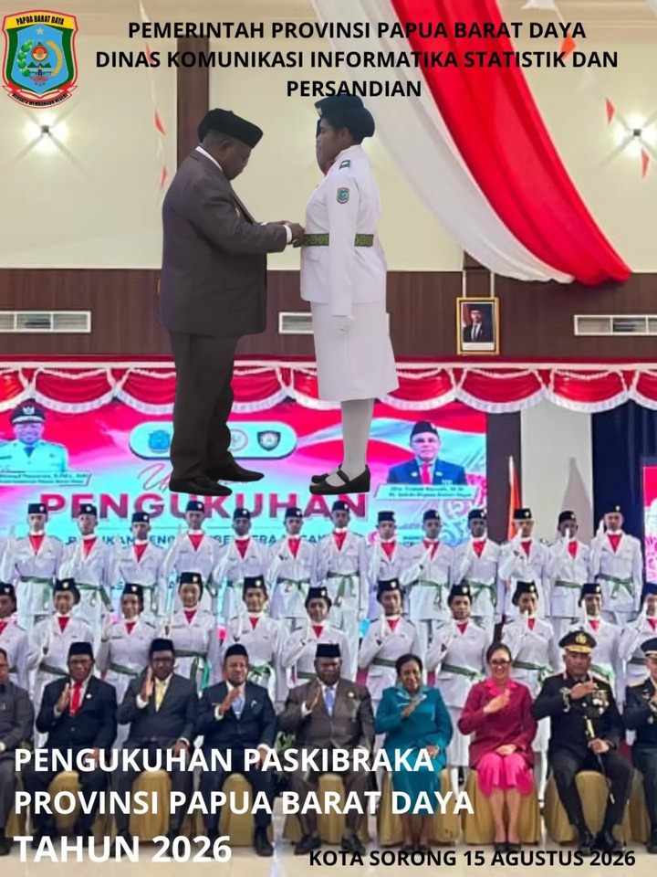Pengukuhan Paskibraka Provinsi Papua Barat Daya 2026