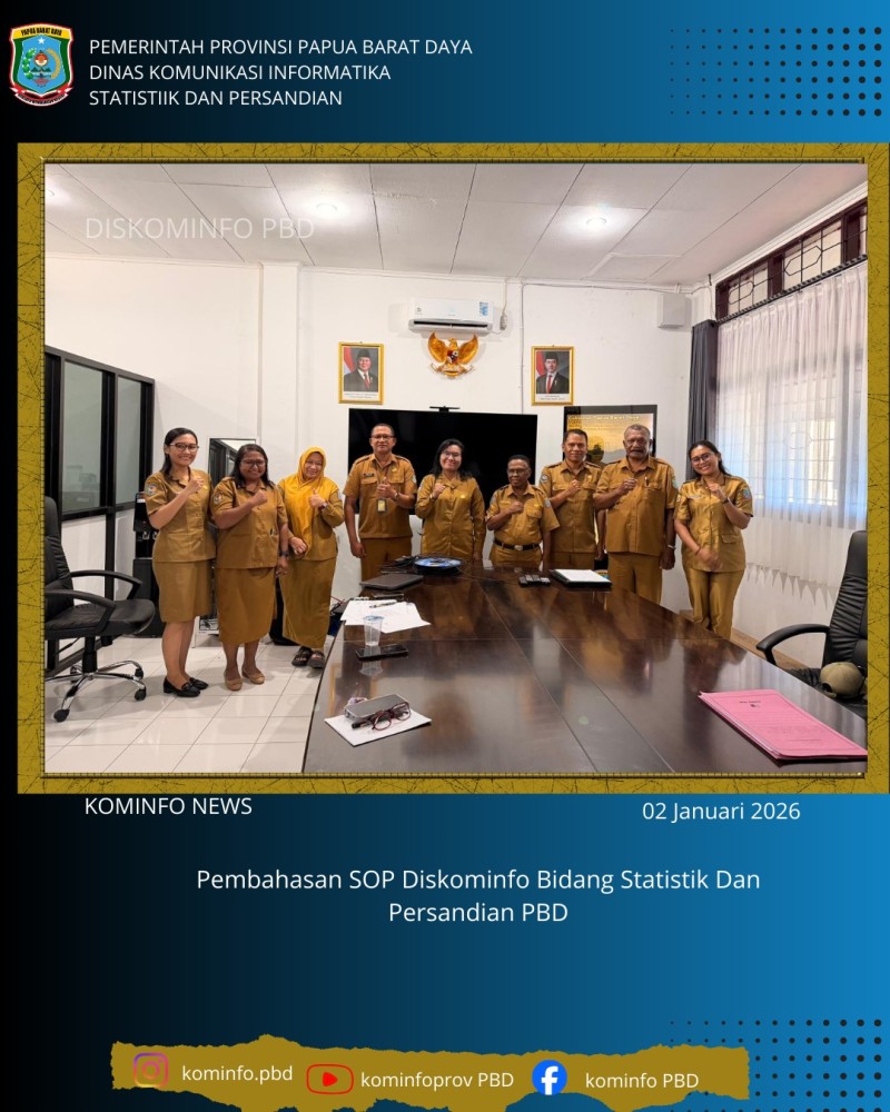 Pembahasan SOP Dinas Komunikasi Informatika Statistik Dan Persandian dan Bidang Komunikasi Informasi Publik (MEDIA) PBD