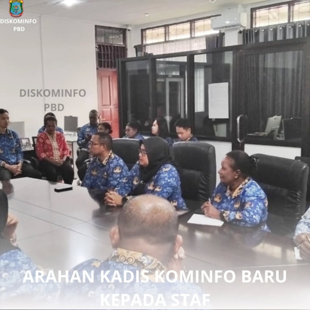 Arahan Kadis Baru Kepada Staf Diskominfo PBD